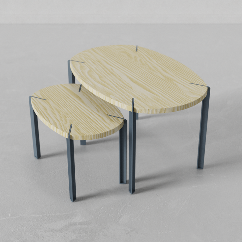 Set Mesas de Centro Viga by Nico Cook