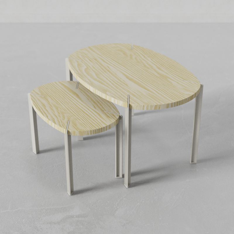 Set Mesas de Centro Viga by Nico Cook