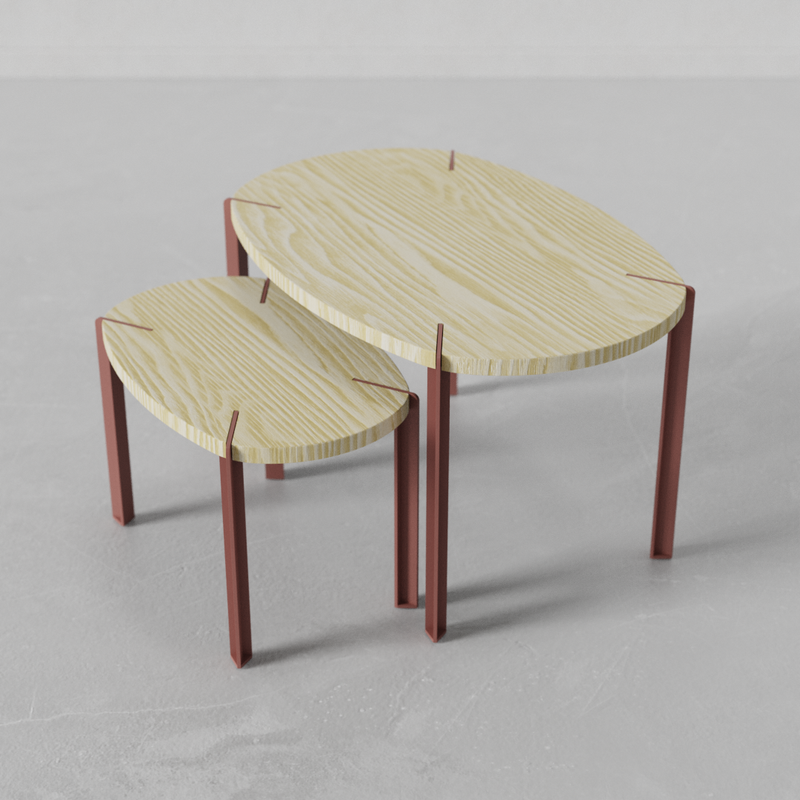 Set Mesas de Centro Viga by Nico Cook