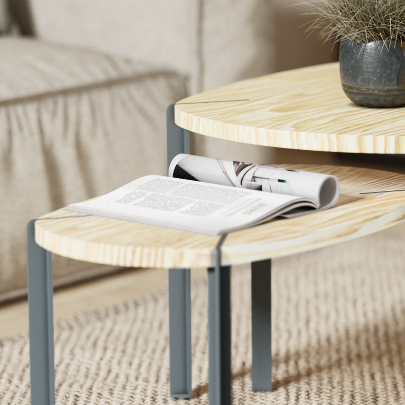 Set Mesas de Centro Viga by Nico Cook