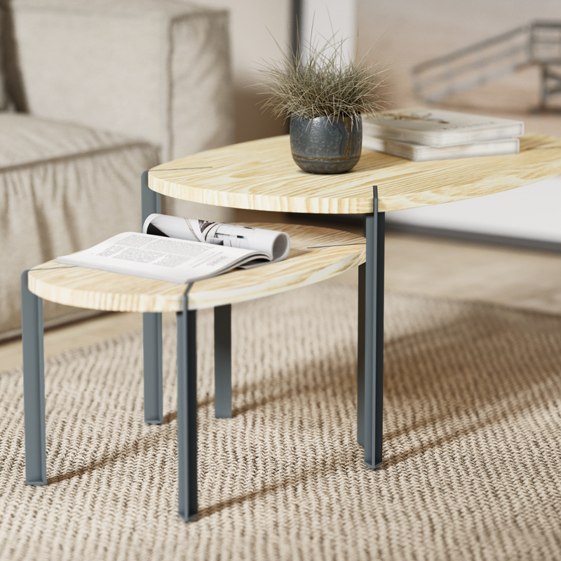 Set Mesas de Centro Viga by Nico Cook